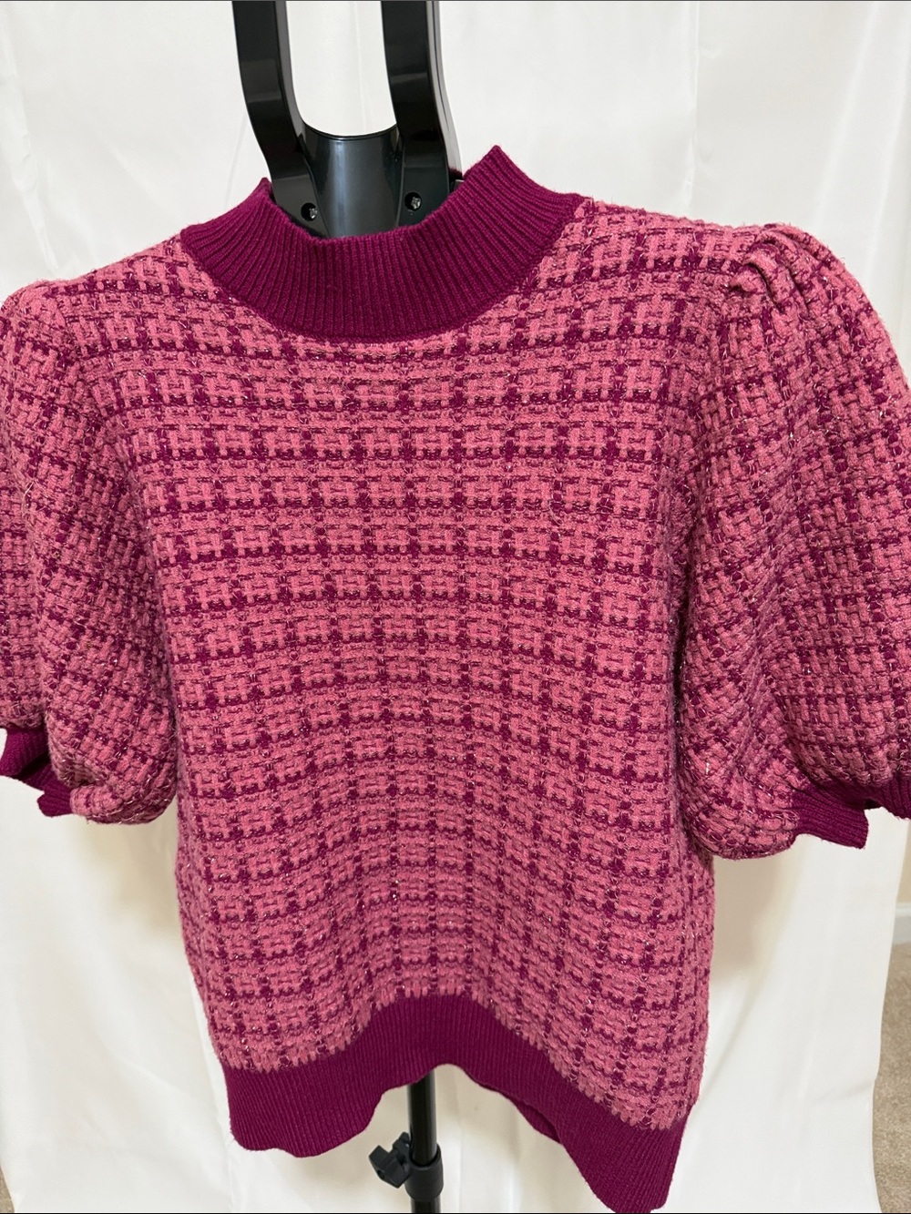 NWT THML magenta Knit Sweater